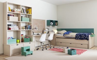 Projeto do quarto das crianças para dois e três filhos de diferentes sexos - 240+ (Foto) Idéias para o zoneamento interior