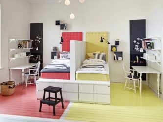Projeto do quarto das crianças para dois e três filhos de diferentes sexos - 240+ (Foto) Idéias para o zoneamento interior