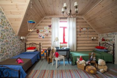 Projeto do quarto das crianças para dois e três filhos de diferentes sexos - 240+ (Foto) Idéias para o zoneamento interior