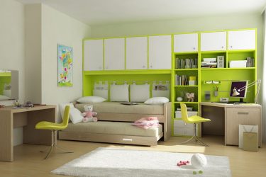 Projeto do quarto das crianças para dois e três filhos de diferentes sexos - 240+ (Foto) Idéias para o zoneamento interior