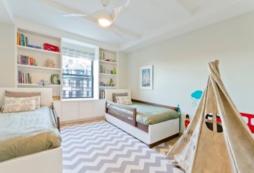 Projeto do quarto das crianças para dois e três filhos de diferentes sexos - 240+ (Foto) Idéias para o zoneamento interior