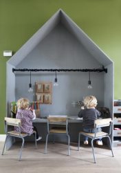 Projeto do quarto das crianças para dois e três filhos de diferentes sexos - 240+ (Foto) Idéias para o zoneamento interior