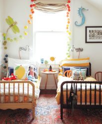 Projeto do quarto das crianças para dois e três filhos de diferentes sexos - 240+ (Foto) Idéias para o zoneamento interior