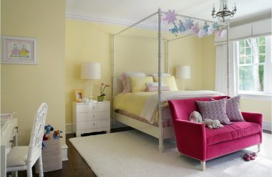 Projetar um quarto de crianças com um sofá macio: como e onde devo colocá-lo?