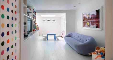 Projetar um quarto de crianças com um sofá macio: como e onde devo colocá-lo?