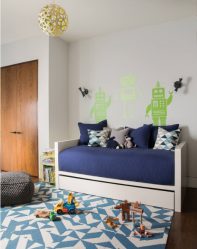 Projetar um quarto de crianças com um sofá macio: como e onde devo colocá-lo?