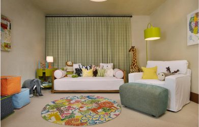 Projetar um quarto de crianças com um sofá macio: como e onde devo colocá-lo?