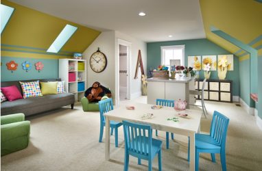 Projetar um quarto de crianças com um sofá macio: como e onde devo colocá-lo?
