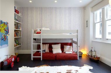Projetar um quarto de crianças com um sofá macio: como e onde devo colocá-lo?