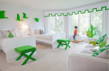 Projetar um quarto de crianças com um sofá macio: como e onde devo colocá-lo?