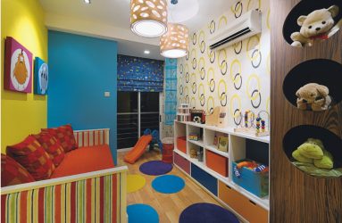 Projetar um quarto de crianças com um sofá macio: como e onde devo colocá-lo?