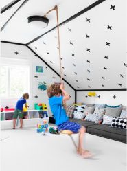 Projetar um quarto de crianças com um sofá macio: como e onde devo colocá-lo?