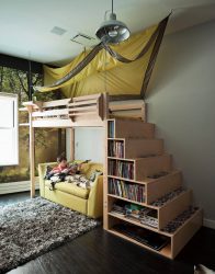 Projetar um quarto de crianças com um sofá macio: como e onde devo colocá-lo?