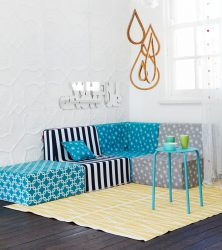 Projetar um quarto de crianças com um sofá macio: como e onde devo colocá-lo?