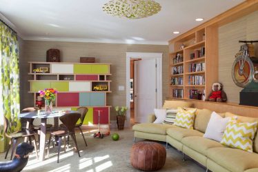 Projetar um quarto de crianças com um sofá macio: como e onde devo colocá-lo?
