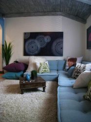 Projetar um quarto de crianças com um sofá macio: como e onde devo colocá-lo?