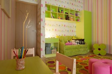 Projetar um quarto de crianças com um sofá macio: como e onde devo colocá-lo?