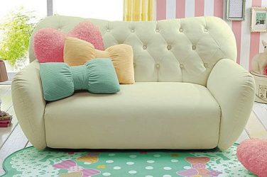 Projetar um quarto de crianças com um sofá macio: como e onde devo colocá-lo?