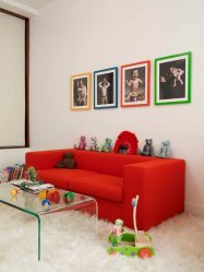Projetar um quarto de crianças com um sofá macio: como e onde devo colocá-lo?