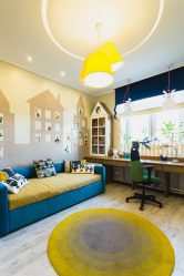 Projetar um quarto de crianças com um sofá macio: como e onde devo colocá-lo?