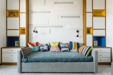 Projetar um quarto de crianças com um sofá macio: como e onde devo colocá-lo?