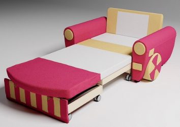 Projetar um quarto de crianças com um sofá macio: como e onde devo colocá-lo?