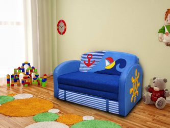 Projetar um quarto de crianças com um sofá macio: como e onde devo colocá-lo?