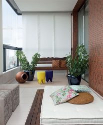 Decoração varanda em Khrushchev: 225 + (Foto) - Idéias para fazer belos desenhos