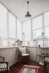Decoração varanda em Khrushchev: 225 + (Foto) - Idéias para fazer belos desenhos