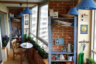 Decoração varanda em Khrushchev: 225 + (Foto) - Idéias para fazer belos desenhos
