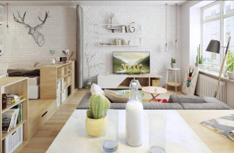 Apartamento estúdio de design moderno. Mais de 150 ideias para fotos