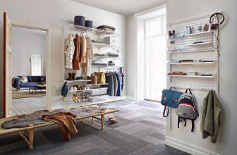 Modern design Hallway in the apartment and in a private house with their own hands. 175+ Photo Ideas with window, ladder and other Design Options