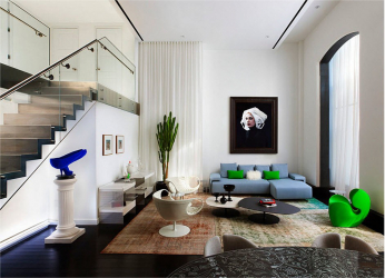 O design interior da moradia em estilo moderno: 155+ (foto) projetos para a sala de estar, cozinha, pátio