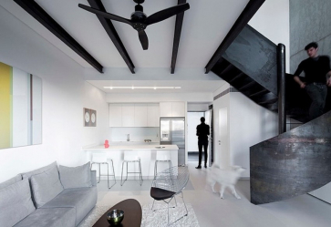 O design interior da moradia em estilo moderno: 155+ (foto) projetos para a sala de estar, cozinha, pátio