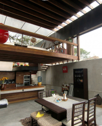 O design interior da moradia em estilo moderno: 155+ (foto) projetos para a sala de estar, cozinha, pátio