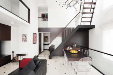 O design interior da moradia em estilo moderno: 155+ (foto) projetos para a sala de estar, cozinha, pátio