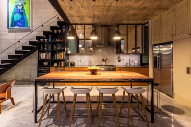 O design interior da moradia em estilo moderno: 155+ (foto) projetos para a sala de estar, cozinha, pátio