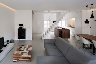O design interior da moradia em estilo moderno: 155+ (foto) projetos para a sala de estar, cozinha, pátio