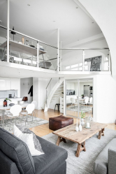 O design interior da moradia em estilo moderno: 155+ (foto) projetos para a sala de estar, cozinha, pátio