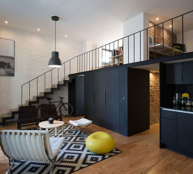 O design interior da moradia em estilo moderno: 155+ (foto) projetos para a sala de estar, cozinha, pátio