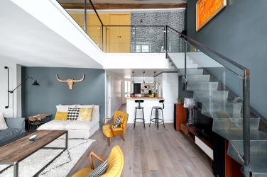 O design interior da moradia em estilo moderno: 155+ (foto) projetos para a sala de estar, cozinha, pátio