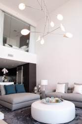 O design interior da moradia em estilo moderno: 155+ (foto) projetos para a sala de estar, cozinha, pátio