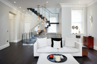 O design interior da moradia em estilo moderno: 155+ (foto) projetos para a sala de estar, cozinha, pátio