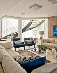 O design interior da moradia em estilo moderno: 155+ (foto) projetos para a sala de estar, cozinha, pátio