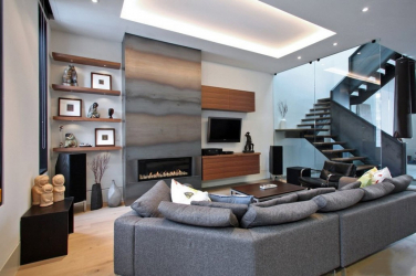 O design interior da moradia em estilo moderno: 155+ (foto) projetos para a sala de estar, cozinha, pátio