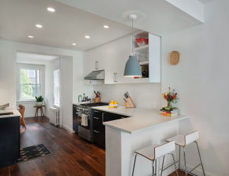 O design interior da moradia em estilo moderno: 155+ (foto) projetos para a sala de estar, cozinha, pátio