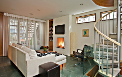 O design interior da moradia em estilo moderno: 155+ (foto) projetos para a sala de estar, cozinha, pátio