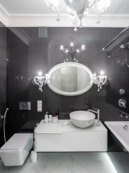 Projeto do banheiro em uma casa de madeira (mais de 200 fotos): decoração DIY (teto, piso, paredes)
