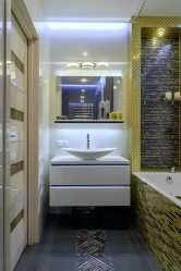 Projeto do banheiro em uma casa de madeira (mais de 200 fotos): decoração DIY (teto, piso, paredes)