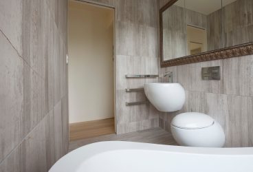 Projeto do banheiro em uma casa de madeira (mais de 200 fotos): decoração DIY (teto, piso, paredes)